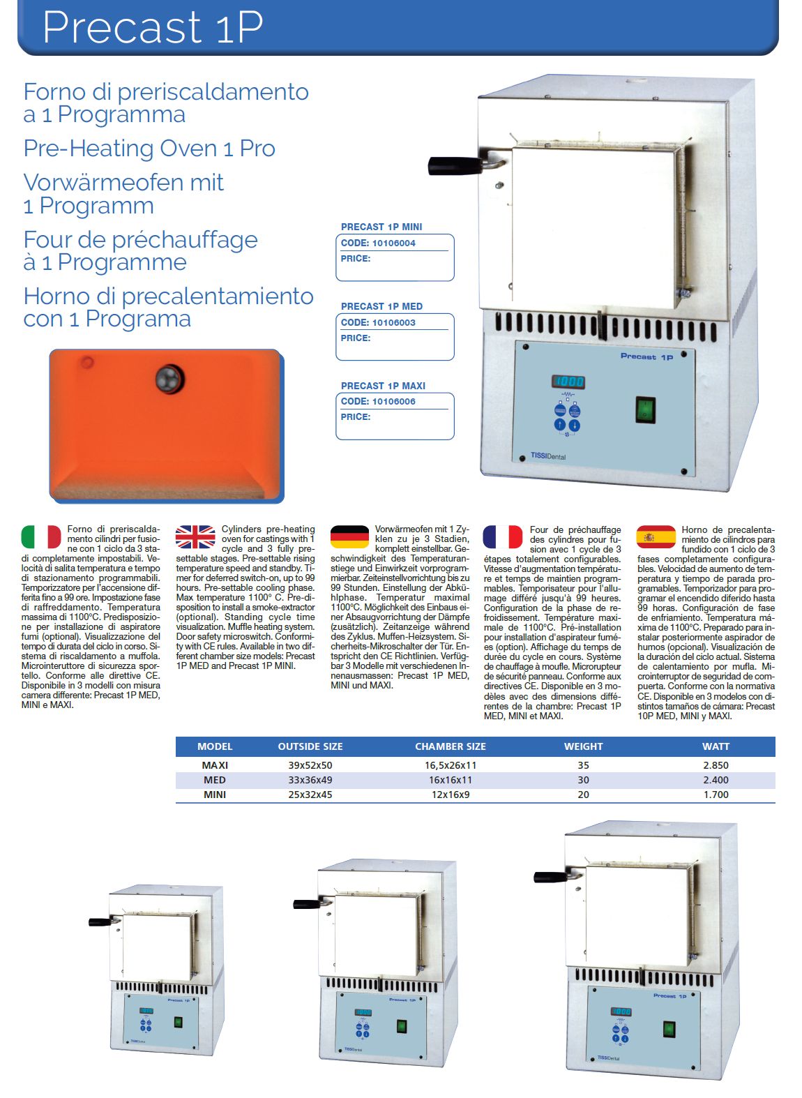 10106003 Precast 1P MED - Pre-Heating Furnace 1 Program