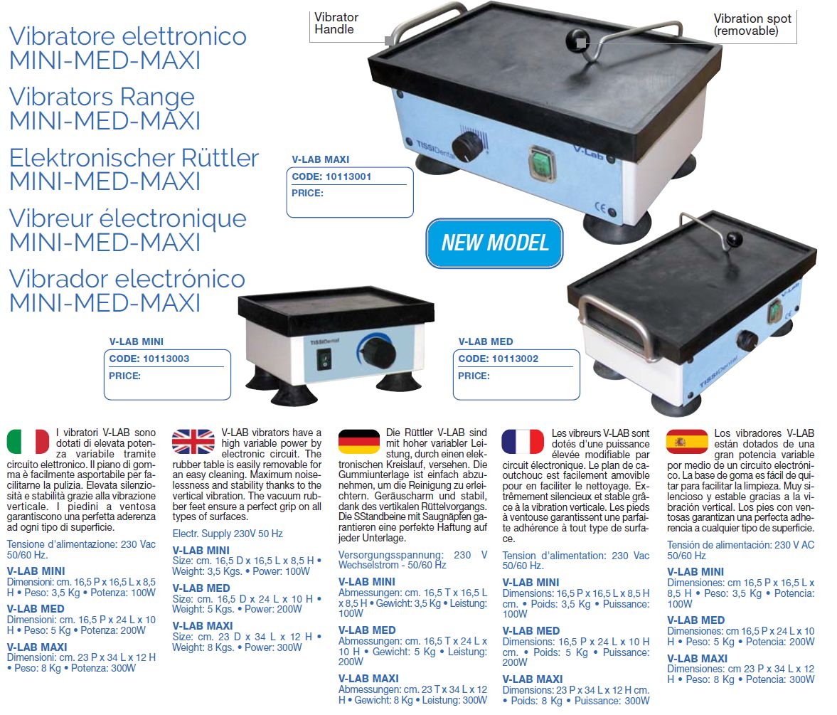 10113002 V-LAB Electronic Controlled Vibrator MED