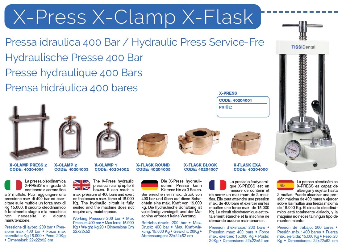 40204001 X-Press - Hydraulic Press Service-Free